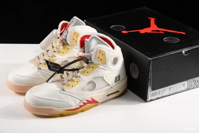 Reps ice colorway ofw 5 air ct8480-002 jordan cream 0413